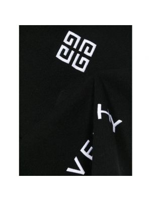 Bufanda de lana de cachemir con estampado de cachemira Givenchy negro
