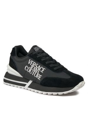 Kasdieniai ilgaauliai batai Versace Jeans Couture juoda