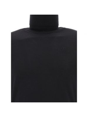 Jersey cuello alto con bordado de tela jersey Valentino negro