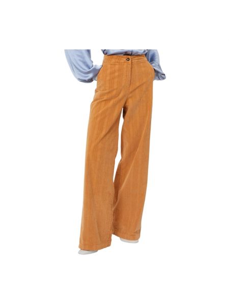 Pantalon à rayures Silvian Heach orange