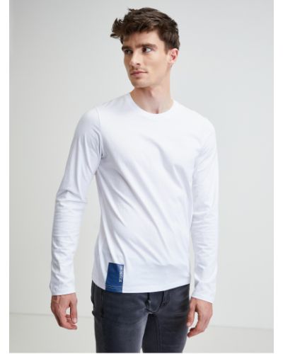 Tričko s dlouhým rukávem Devergo bílé