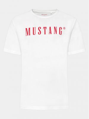 Priliehavé tričko Mustang biela