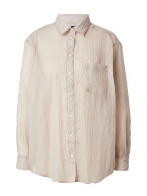 Oversize прозрачна блуза с яка Gap
