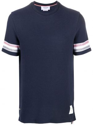 T-shirt à rayures Thom Browne bleu