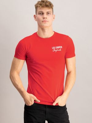 Červené tričko Lee Cooper
