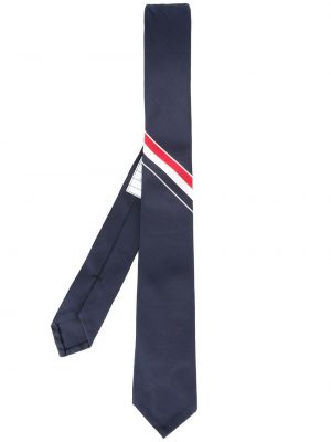 Krawat w paski Thom Browne niebieski