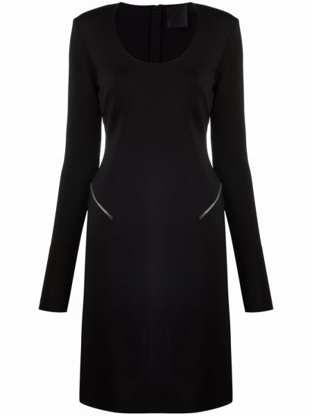 Vestido midi con cremallera Givenchy negro