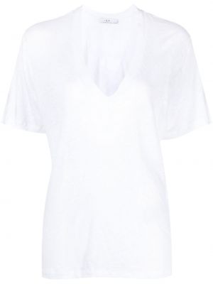 T-shirt con scollo a v Iro bianco