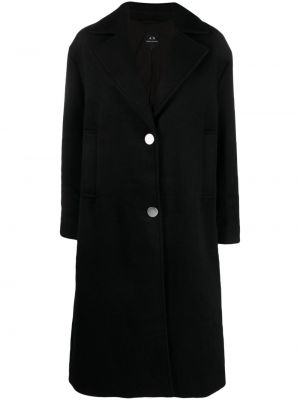 Manteau à boutons Armani Exchange noir