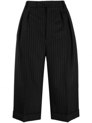 Prugaste kratke hlače Saint Laurent crna