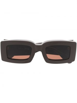 Kwadratowe okulary przeciwsłoneczne Jacquemus - brązowy