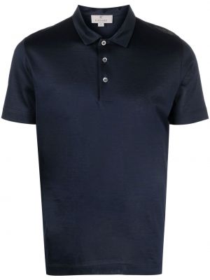 Medvilninis polo marškinėliai Canali mėlyna