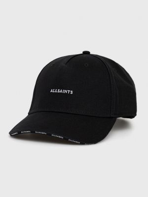 Șapcă din bumbac Allsaints negru