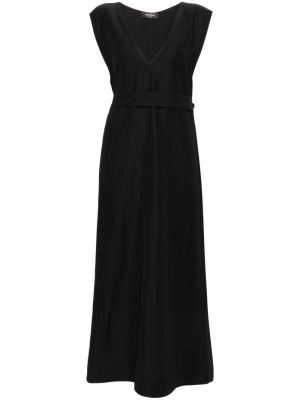 Midi haljina od krep Fabiana Filippi crna