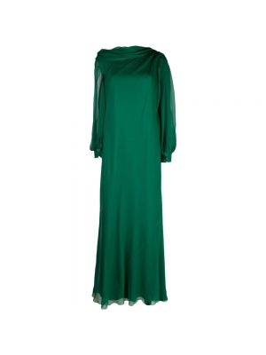 Sukienka długa Alberta Ferretti zielona