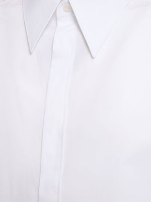 Βαμβακερό πουκάμισο Dolce & Gabbana λευκό
