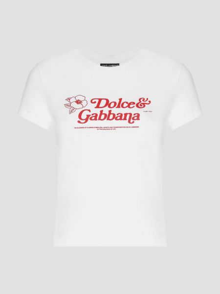Футболка в цветочек Dolce & Gabbana