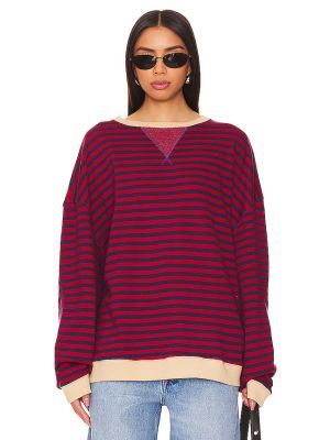 Pullover a righe Free People rosso