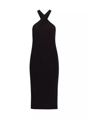 Платье миди с завязкой на бретельках Modena Nili Lotan черный