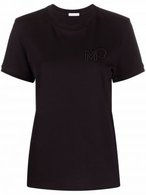 Camiseta con bordado Moncler negro
