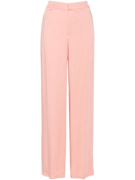 Σατέν παντελόνι με ίσιο πόδι Pt Torino ροζ