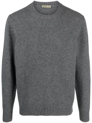 Вълнен пуловер с кръгло деколте Corneliani сиво