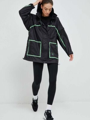 Oversized větrovka Adidas By Stella Mccartney černá