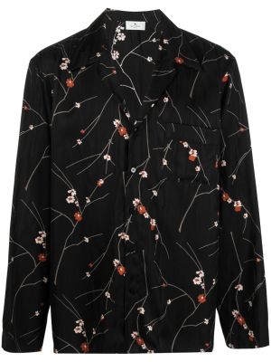 Camicia a fiori Etro nero