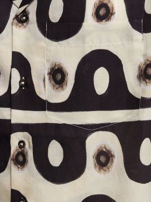 Bavlnená hodvábna košeľa Commas čierna