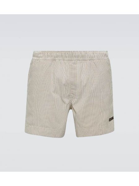 Stribet boxershorts Zegna hvid