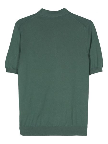 Kokvilnas polo krekls Boglioli zaļš