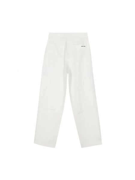 Pantalones rectos Calvin Klein blanco