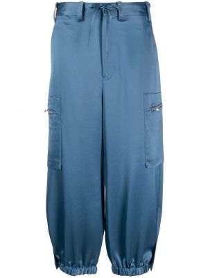 Madala vöökohaga püksid Y-3 sinine