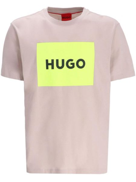 T-shirt aus baumwoll mit print Hugo