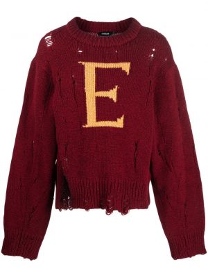 Vuneni džemper Egonlab crvena