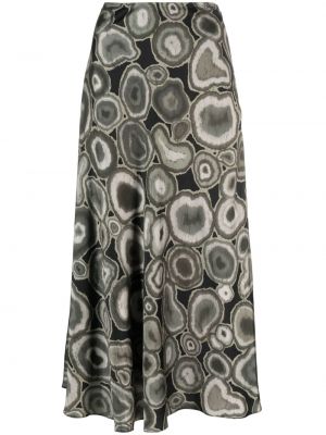 Midi sukně s potiskem s abstraktním vzorem Nehera