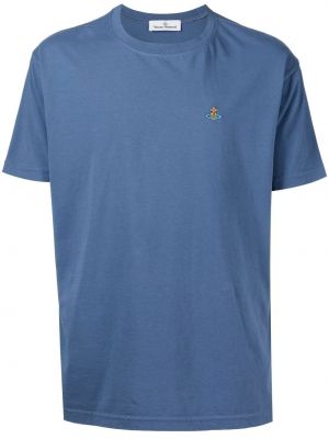 Тениска бродирана Vivienne Westwood синьо