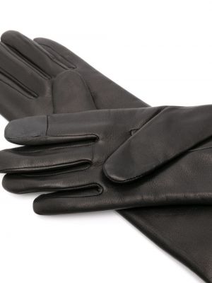 Kožené rukavice Agnelle černé