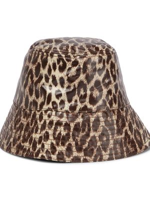 Leopardí klobouk s potiskem Jil Sander