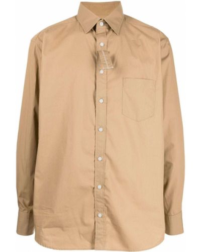 Camisa con botones oversized Kolor marrón