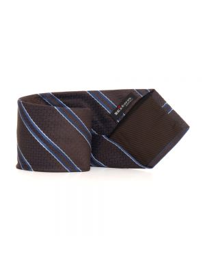 Krawatte mit plisseefalten Kiton braun