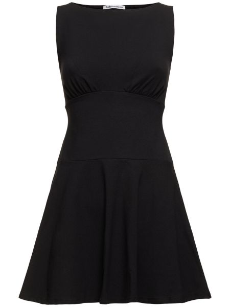 Bomull dress Reformation svart