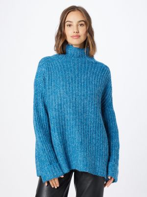 Меланжов пуловер La Strada Unica синьо