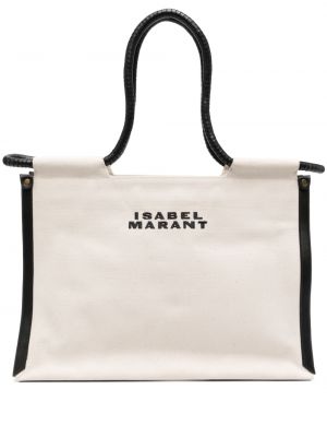 Bombažna nakupovalna torba Isabel Marant