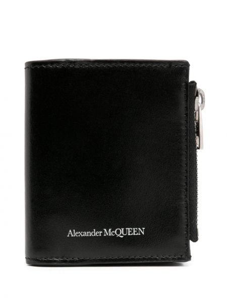 Kožená peněženka Alexander Mcqueen Pre-owned černá