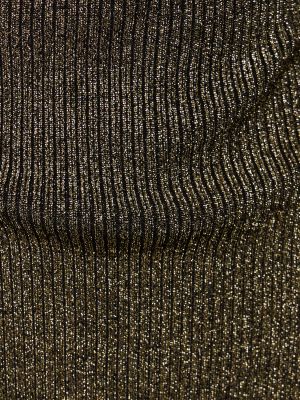 Top di lana in maglia Khaite oro