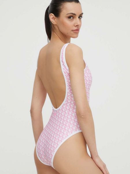Jednodijelni kupaći kostim Guess ružičasta