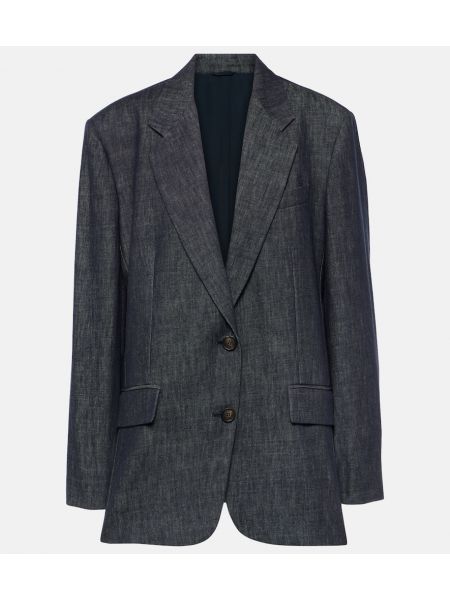 Blazer Brunello Cucinelli mavi