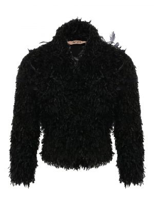 Пиджак с перьями N21 черный