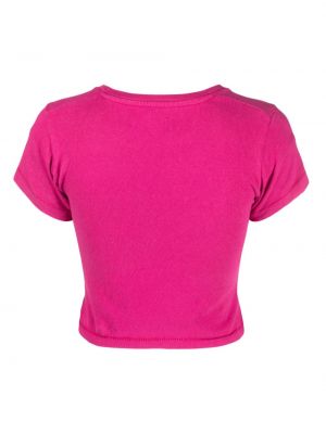Koszulka z nadrukiem Erl różowa